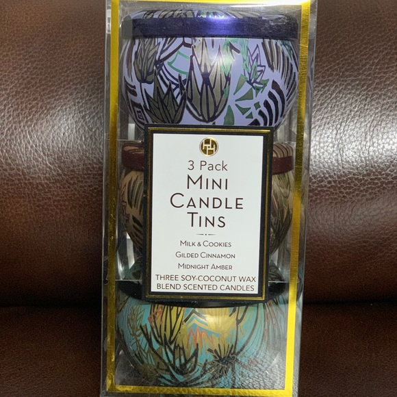 Other - NEW Limited Edition 3 Pack Mini Candles Tins
